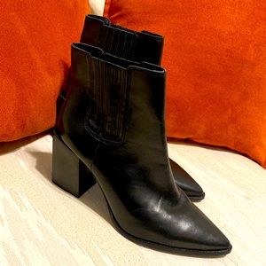 Black Ankle Boot, 3 inch heel.